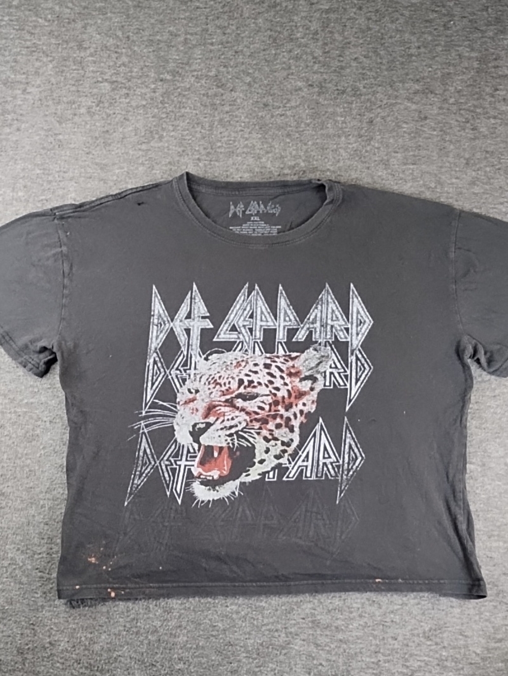 Def Leppard Black Leopard Graphic Tee